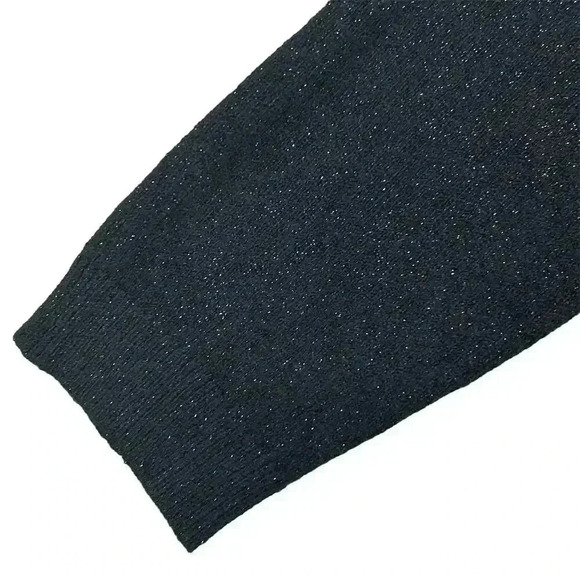 Talbots Women's Multicolor Glitter Knit Tie Waist Dress Size L - Picture 6 of 7